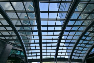 Shiodome Sumitomo Station Building with panoramic roof, Tokyo, Japan  clipart