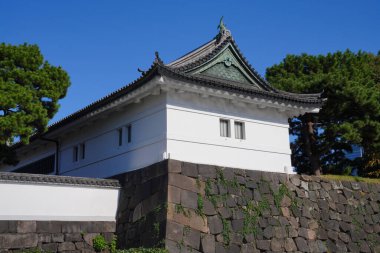 Chiyoda, Tokyo, Japonya: Otemon Kapısı Uchibori-dori Caddesi, Chiyoda koğuşundan görülen Kiky-bori hendeğini yansıttı.