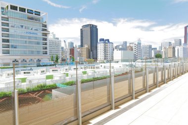 Tokyo, Japonya 'daki Takanawa Gateway İstasyonu ve Takanawa Gateway City olarak bilinen çevre kentsel gelişim projesi. 