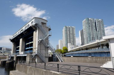 Tokyo, Japonya 'da şehir manzarası