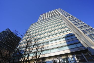 Şehirdeki modern ofis binaları, gökdelenler  