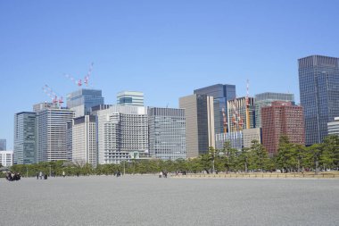 Tokyo şehir silüeti ve gökdelenler, Japonya