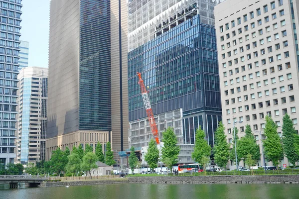 Moderno Paesaggio Urbano Tokyo Durante Giornata Sole Giappone — Foto Stock