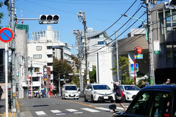 Japon Şehrinin Modern Mimarisi Gündüz Görüşü — Stok fotoğraf