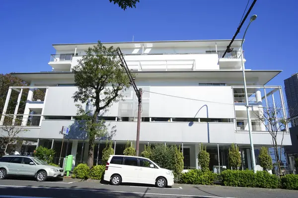 Vista Diurna Arquitectura Moderna Ciudad Japonesa — Foto de Stock