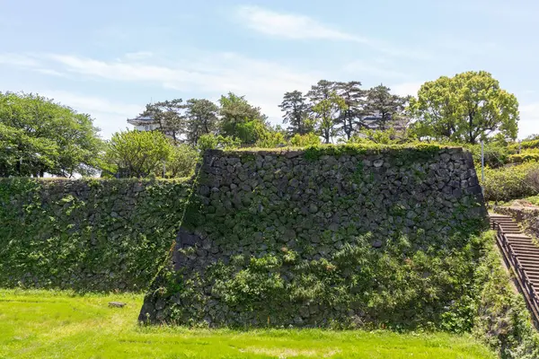 Shimabara Kalesi Hendek ve Taş Duvarlar, Japonya 