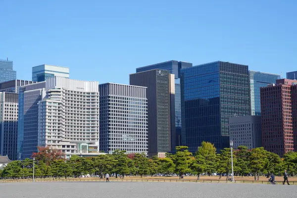 东京天际线和城市景观 — 图库照片