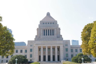 National Diet Building, the building where both houses of the National Diet of Japan meet, Chiyoda, Tokyo. The national legislature of Japan clipart