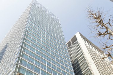 Japonya 'daki modern gökdelenlerin manzarası