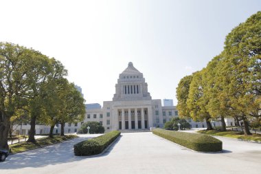 National Diet Building, the building where both houses of the National Diet of Japan meet, Chiyoda, Tokyo. The national legislature of Japan clipart