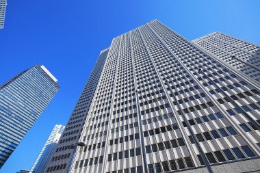 Japonya 'daki modern gökdelenlerin manzarası