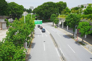 Şehirdeki otoyol manzarası