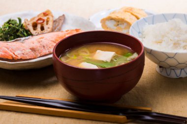 Geleneksel Japon yemekleri.