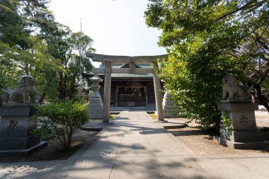 Tapınağın girişi, güzel Asya mimarisi. 