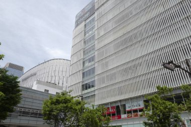 Tokyo 'nun modern mimarisi gündüz vakti, Japonya 