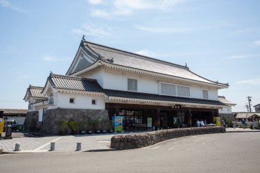 Japon tapınağı binasına bakış, Budizm konsepti.