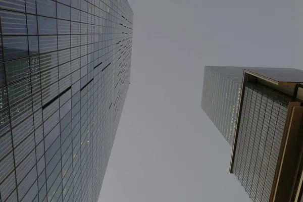 Onderaanzicht Van Modern Kantoorgebouw Tokio Stad Japan — Stockfoto
