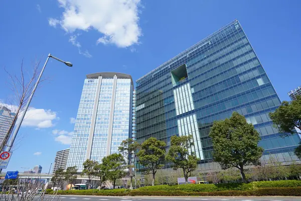 view of modern buildings in Tokyo, Japan