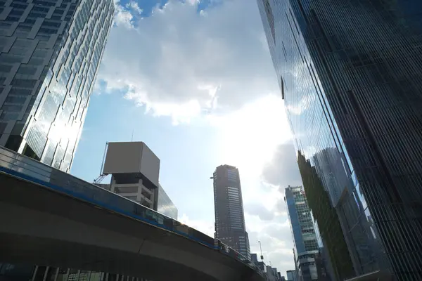 Architettura Moderna Della Città Tokyo Giorno Giappone — Foto Stock