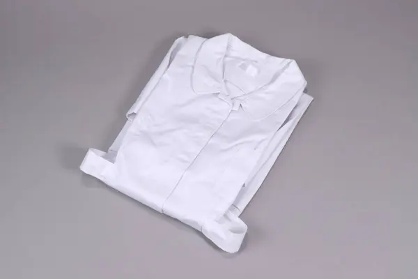 white shirt on a gray background