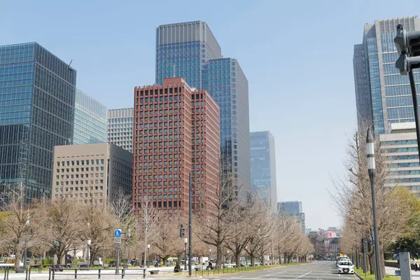 高层建筑和蓝天 日本东京 — 图库照片