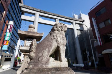 Japonya 'daki kapı tapınağının manzarası