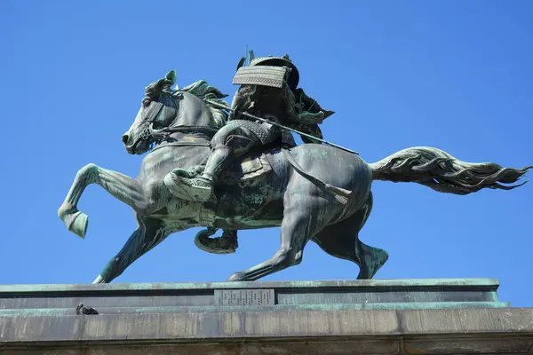 Statue Kusunoki Masashige Kokyogaien Chiyoda City Tokyo Japan — Stock Photo, Image