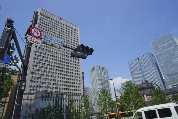 Paisaje Urbano Moderno Tokyo Durante Día Soleado Japón —  Fotos de Stock