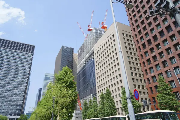 Modern Tokyo Stadsgezicht Tijdens Zonnige Dag Japan — Stockfoto