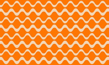 Soyut Vintage Retro Estetik Arkaplan Dalgalı Deseni