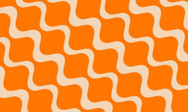 Soyut Vintage Retro Estetik Arkaplan Dalgalı Deseni