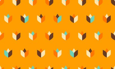 Yapraklı kusursuz desen. vektör illüstrasyonu.