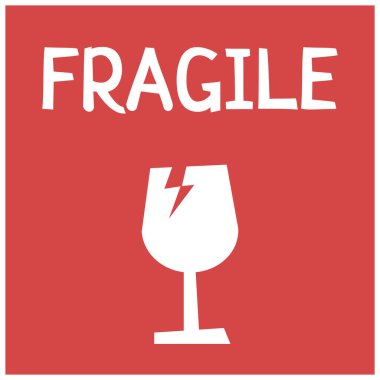 Biçimlendirilmiş Paket Paketi Etiketi Yapıştırıcı Uyarı Sembolü: Kuru Tut