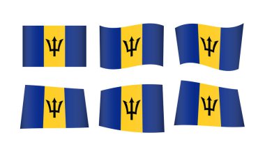 vektör illüstrasyonu, bayraklar kümesi 