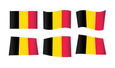 Vektör çizimi, Belçika bayrakları kümesi