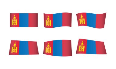 vektör illüstrasyonu, bayraklar kümesi 