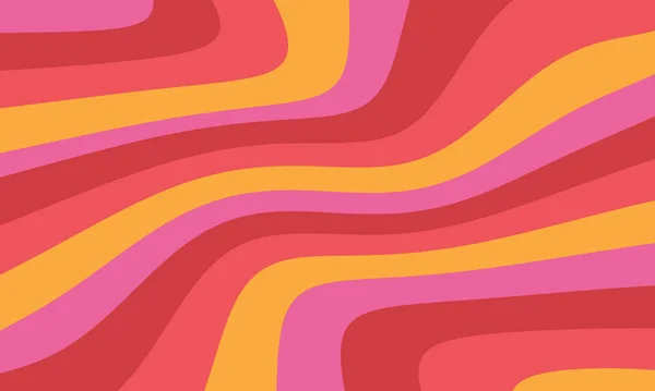 Fond Abstrait Avec Des Vagues Colorées — Image vectorielle