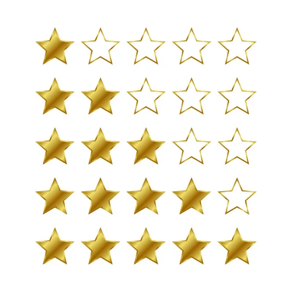 Star Rating Vector Icon — Stock Vector