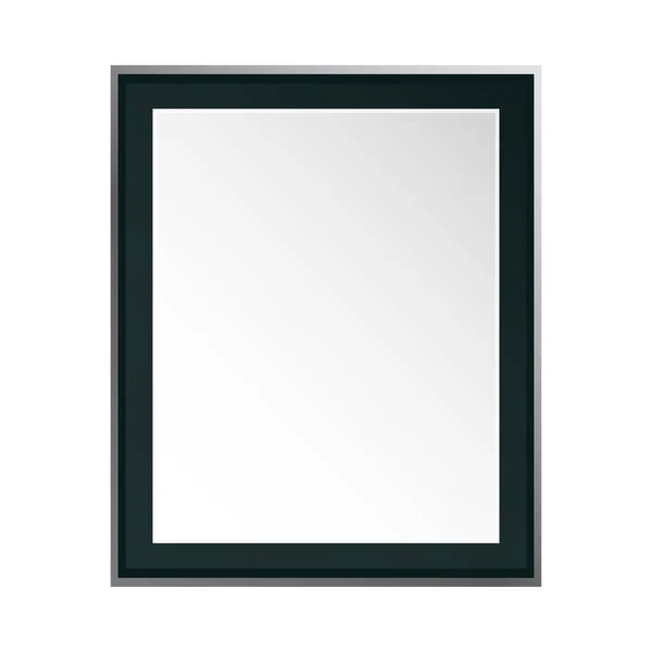 Empty Black Picture Frame — Stock Vector