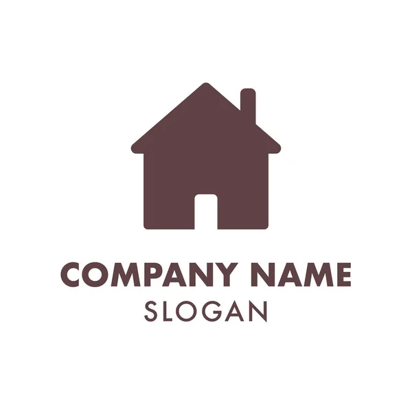 Hausbau Home Building Logo Design Idee Vektor Vorlage Beispiel — Stockvektor