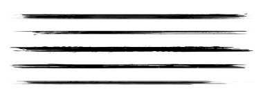 Uzun Grunge Boya Fırça Vuruşu Vektörü Şeffaf Arkaplan PNG 'sini Ayarla