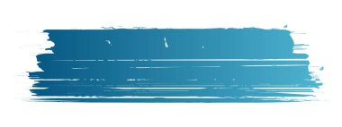 Mavi Gradyan Vektör Fırça Vuruşu Simgesi Şeffaf Arkaplan