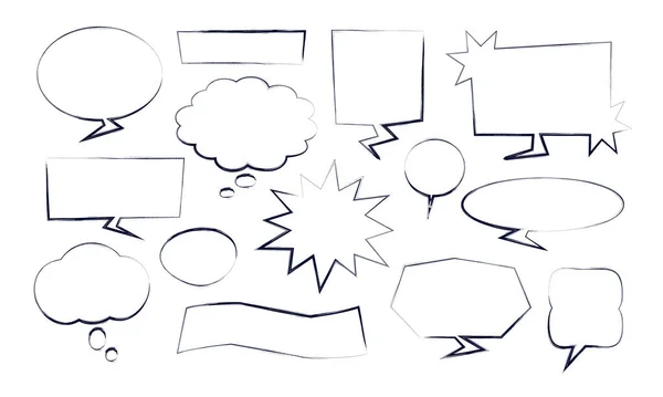 Grunge Konuşma Kabarcık Vektörü Simgesi Şeffaf Arkaplan Ayarla