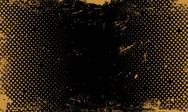 Soyut Boyutlandırılabilir Vektör Sancağı Sarı Noktalı Retro Kağıt Dökülmüş Mürekkep Kabartması Sorunlu Kağıt Dokusu