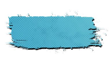 Vektör Çizgi Filmi YarıTonlama Fırça Darbesi Karışık Kolaj Element Afişi Şeffaf Başlık Kartı Arkaplan PNG