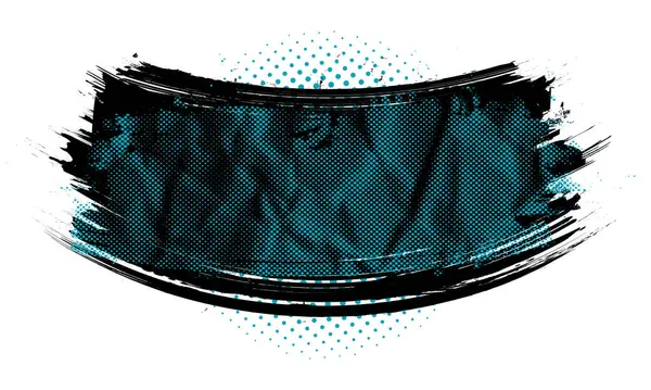 Şeffaf Arkaplan PNG ile Kumlu Grunge Vektör Fırça Vuruşu Renk Yarıtonlama SancağıName