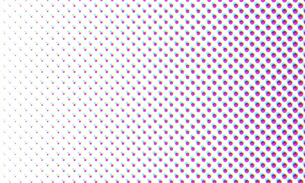 Vector Color Halftone Dots Pattern Retro Pop Art Comic Print Εικονογράφηση Αρχείου