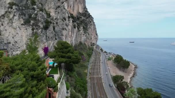 Cte Azur Französische Riviera Mounatin Der Cte Azur Frankreich — Stockvideo