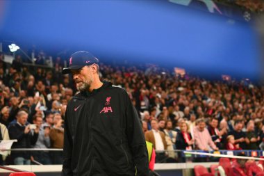 NETHERLANDS, AMSTERDAM - 26 Ekim 2022 Jurgen Klopp. UEFA Şampiyonlar Ligi maçı Ajax Liverpool 'a karşı