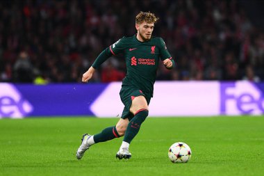 26 Ekim 2022 'de, Harvey Elliott' ta, New York 'ta, New York' ta. UEFA Şampiyonlar Ligi maçı Ajax Liverpool 'a karşı